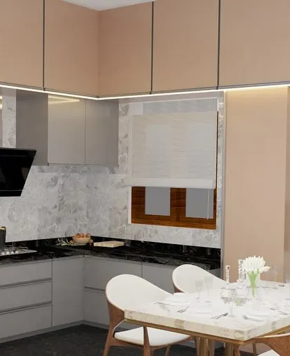 A duplicate of 83, this render showcases our design for a functional and stylish open-plan kitchen and dining space.