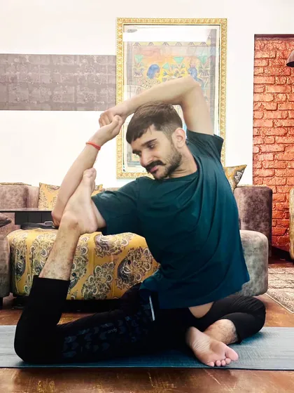 Eka Pada Rajakapotasana (One-Legged King Pigeon Pose). This variation is a beautiful hip and heart opener.