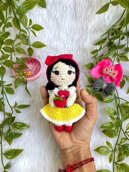 A beautiful set of Disney princesses, featuring Snow White and Belle. I love making these classic characters, with Snow White holding her apple and Belle in her iconic yellow dress.