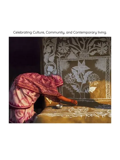 At Krishnasagar Township, we celebrate culture and community. This image shows the traditional Odia art of wall painting that inspired our design.