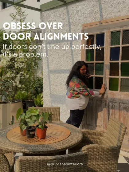 I obsess over door alignments. If they don't line up perfectly, it's a problem. This attention to detail is what separates a good design from a great one.