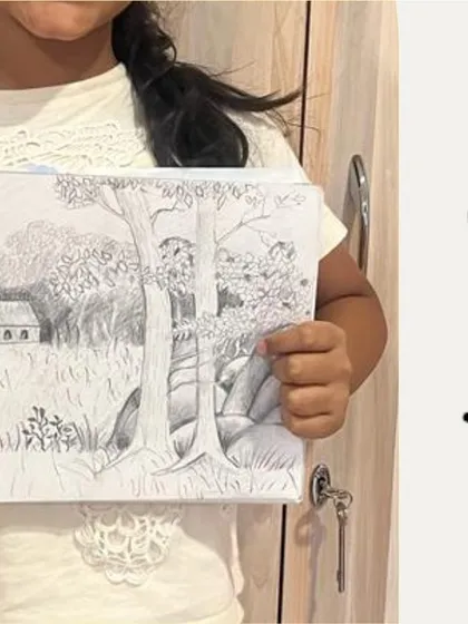 This detailed landscape showcases the power of mastering pencil shading and stroke techniques. In my drawing classes, I focus on these foundational skills to help students create depth, texture, and realism in their artwork.