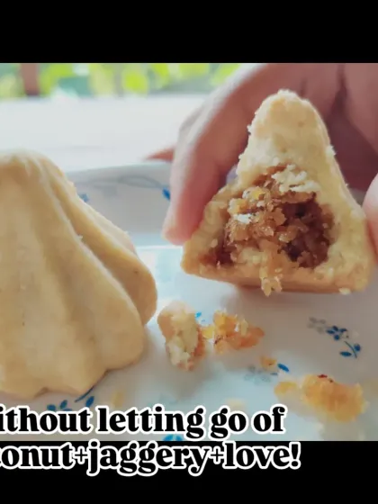 My Modak Pie is where tradition meets innovation. I kept the beloved coconut and jaggery filling but encased it in a flaky, buttery pie crust, creating a new way to enjoy a festive favourite.