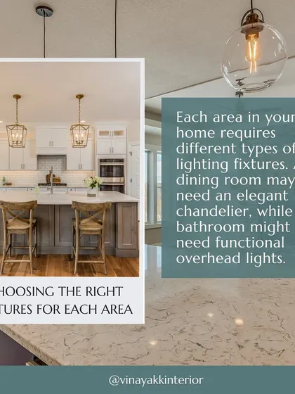 Choosing the right fixture for each area is crucial. A dining room might need an elegant chandelier, while a kitchen requires functional task lighting.
