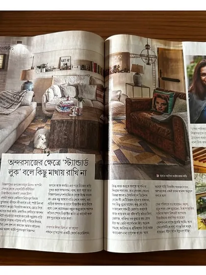 A sweet feature in a Calcutta newspaper during the festive season. The city holds many childhood memories for me, so seeing my work featured here feels incredibly special.