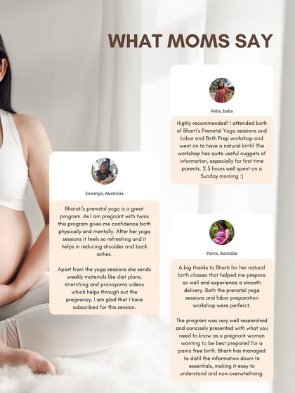 Here's what moms from India and Australia have said about my program, highlighting how it helped them feel confident both physically and mentally.