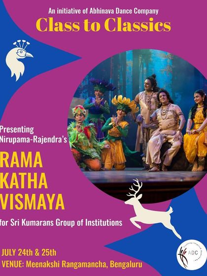 With our 'Class to Classics' initiative, we are taking our epic productions like 'Rama Katha Vismaya' to schools. We believe in inspiring children by letting them experience the richness of Indian culture and epics through professional, creative performances.