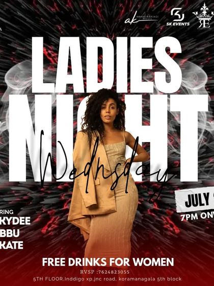 Another "Ladies Night Wednesday" flyer for Indigo XP, showing my regular appearance at this popular event.