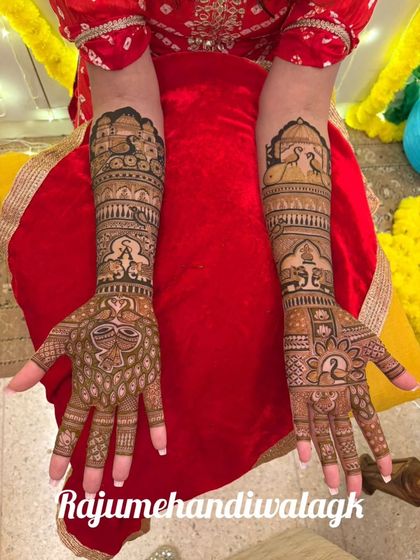 Raju Mehendi - Bridal Mehendi Royal Motifs: Palaces, Peacocks & Elephants photo 73