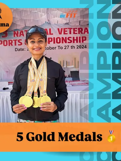 Five gold medals! An absolutely outstanding performance from our athlete Dr. Pratima Sonni at the 3rd National Masters Sports Championship. Her sweep in the 100m, 200m, 400m, and two relay events is a testament to her incredible talent and hard work.