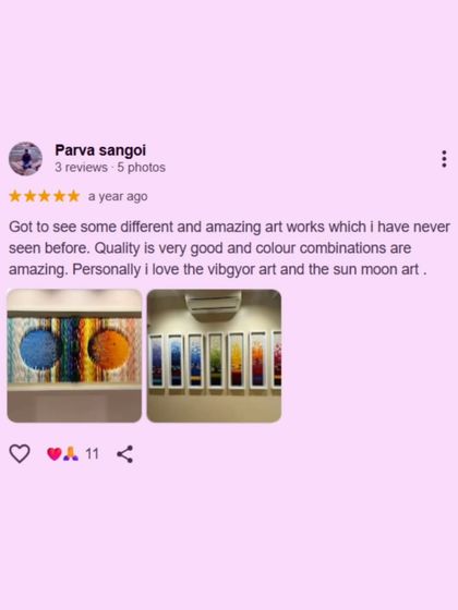 This client loved the unique quality and amazing color combinations of the artworks they discovered at our gallery.