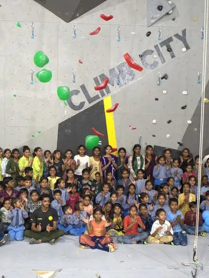This is the heart of Climb City. We were so happy to host kids from local communities for a day of adventure and fun. This group photo captures the joy of introducing new people to the sport we love. Giving back and sharing the stoke is what our tribe is all about.