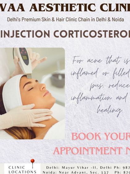 For severe, inflamed acne, we offer targeted corticosteroid injections to rapidly reduce inflammation and accelerate the healing process.