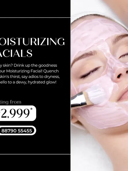 Quench your skin's thirst with our Moisturizing Facial. This treatment delivers intense hydration to dry, dehydrated skin, leaving you with a dewy, supple, and healthy glow.