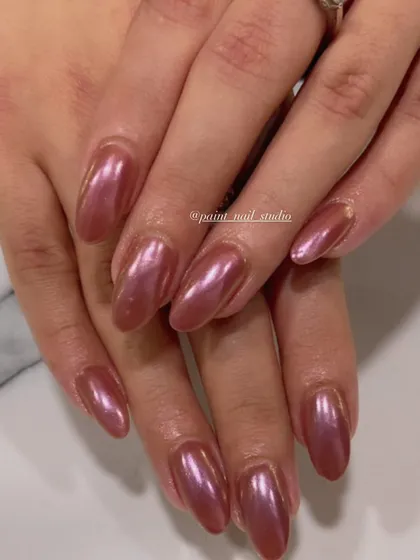 Another beautiful option for Lohri, this time in a warm, rose-gold chrome finish. It's elegant, festive, and suits every skin tone.