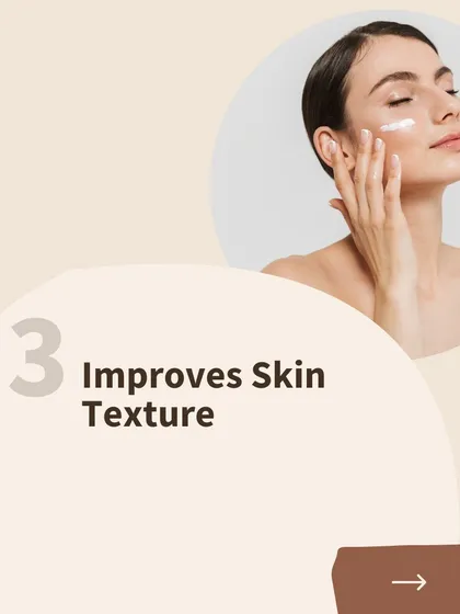 Benefit 3 of PlasmoDerm: The treatment significantly improves overall skin texture, making it smoother and more refined.
