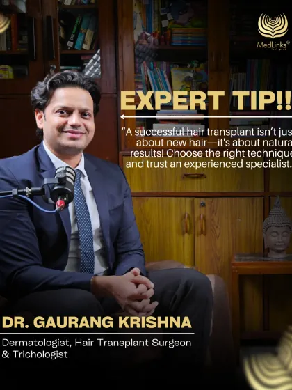 An expert tip from me: a successful hair transplant is not just about getting new hair, it is about achieving natural results. Always choose the right technique and trust an experienced specialist for your procedure.