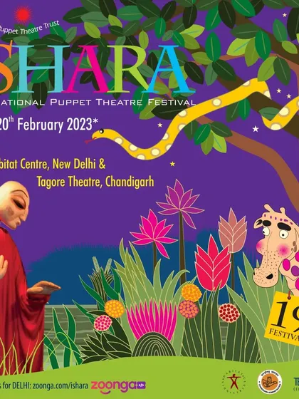 The main poster for our 19th festival, held in both New Delhi and Chandigarh. This highlights our capability to manage multi city festival editions.