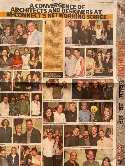 The full newspaper feature from the M-Connect soirée, a wonderful evening of convergence and conversation with peers in the design community.