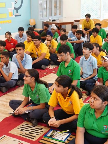 An engaged audience of middle school students learning about the real-world impacts of climate change. Our goal is to connect global issues to their local environment and inspire them to take action.
