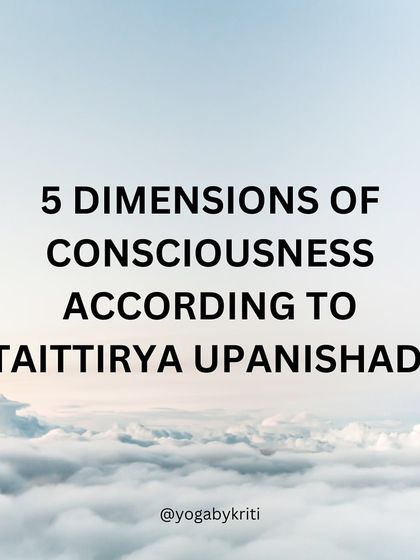 An introduction to the five dimensions of consciousness (the Pancha Koshas) according to the Taittirya Upanishad.