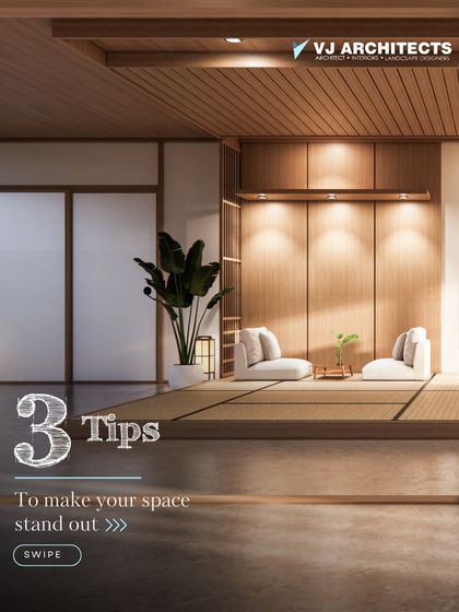 This graphic introduces three simple tips we follow to make a space stand out. Our design approach is rooted in principles that create timeless and elegant environments.