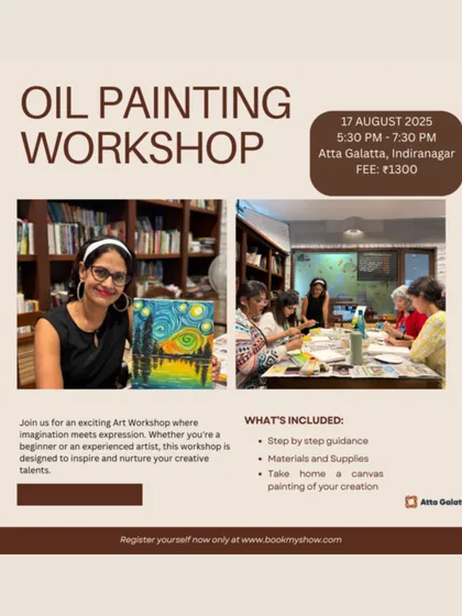 Unleash your inner artist surrounded by the inspiring energy of books. We host hands-on creative workshops, like this oil painting session, where beginners and experts alike can learn a new skill in a relaxed and friendly setting, with all materials provided.