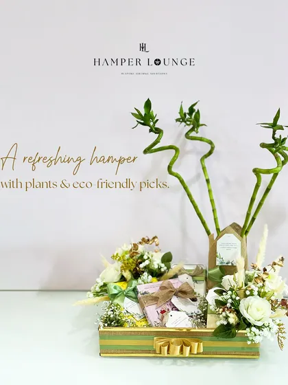 Corporate wellness is more important than ever, and gifting can reflect that. This eco-friendly hamper combines lucky bamboo plants with sustainable, thoughtfully chosen goodies. It's a refreshing and modern gift option that sends a message of growth and care, perfect for any corporate occasion.