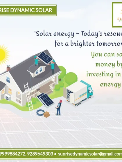 Solar energy is today's resource for a brighter tomorrow. Investing in solar is not just a way to save money, it's a step towards securing a sustainable future.