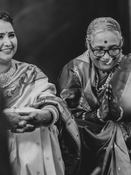 A beautiful black and white shot of the mother and grandmother of the bride, their faces filled with joy and pride. Capturing multiple generations is so important.