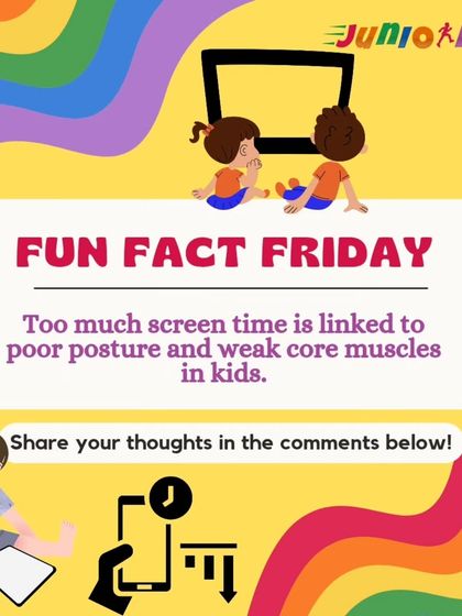 In today's digital world, poor posture from screen time is a real concern. We counter this with active play and targeted exercises that strengthen core muscles and promote a healthy, upright posture.