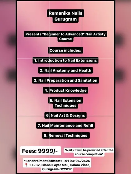 This is the complete roadmap for my Beginner to Advanced Nail Artistry Course. I've structured it to cover every essential skill, from fundamental nail anatomy and sanitation to professional product knowledge and complex nail art designs.