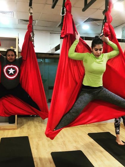 Get your wings out and fly. I always tell my students to trust the hammock and trust their own inner strength. You are stronger than you think.