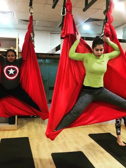 Get your wings out and fly. I always tell my students to trust the hammock and trust their own inner strength. You are stronger than you think.