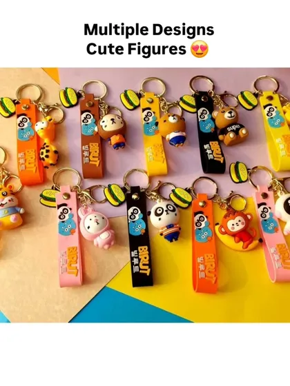 I have a massive collection of cute keychains featuring figures like astronauts, pandas, and bunnies. These are great as small return gifts or to add a fun touch to any hamper.