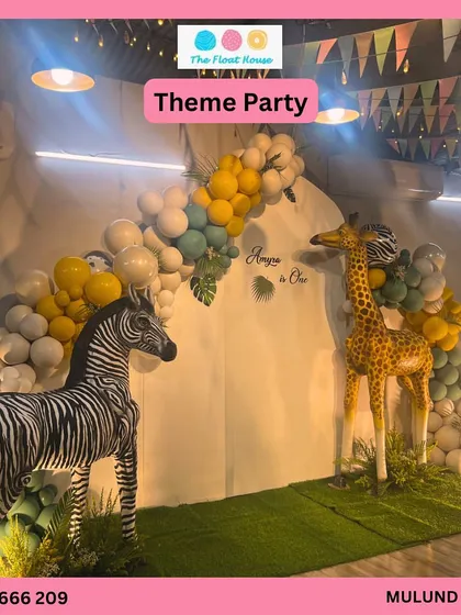 Dream up any theme, and we'll bring it to life. This jungle-themed party setup shows how our in-house decor team can create an immersive and exciting atmosphere for your child's special day.