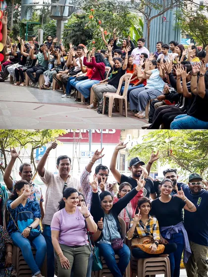The happy faces of Sign Fest. Our audience, a mix of Deaf and hearing participants, celebrates together, showing the success of our mission to unite communities.