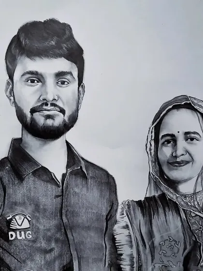 This A3 sized couple portrait was a commission work. I used a combination of Faber Castell and charcoal pencils to achieve the depth and realism in their features.