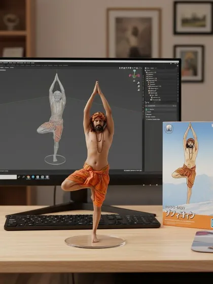 Yoga is a timeless art, but we can find modern ways to express it. I had this 3D model of my Vrikshasana (Tree Pose) created to represent the HITYOGA vision: honoring ancient tradition while embracing innovation to spread the practice.