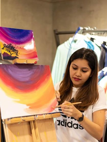 Paint Bar - Corporate Events & Team Building Classic Office Sip & Paint photo 48