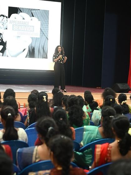 A closer look at my session for the teachers at BGS National Public School. My workshops for educators focus on practical techniques for commanding attention and communicating with authority.