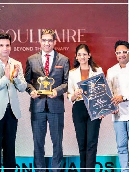 Another proud moment on stage at the Food Icon Awards 2025, where we were recognized as the Best Luxury Catering Company.