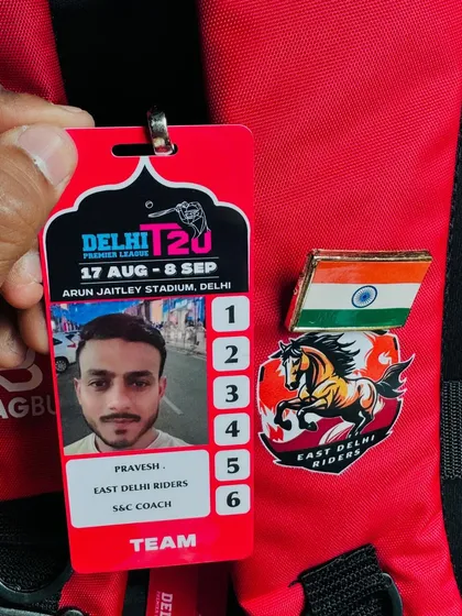My official team ID for the Delhi Premier League. A symbol of my commitment to the team.