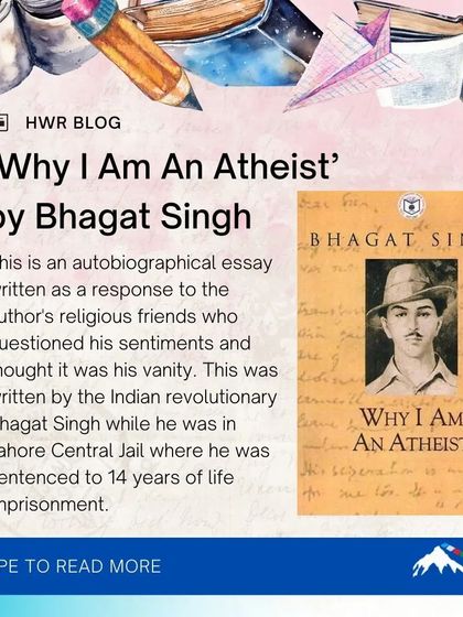 Our list of short reads includes powerful non-fiction like 'Why I Am An Atheist' by Bhagat Singh, an autobiographical essay written while he was imprisoned.