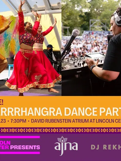 My workshops are all about hands-on experience. This poster for the Brrrrhangra Dance Party at Lincoln Center shows how I partner with groups like Ajna Dance Company to create free, all-ages events that get everyone moving and learning about Bhangra.