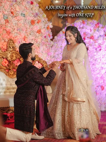 The moment it all begins. We capture the emotion of the proposal during a beautifully decorated engagement ceremony.