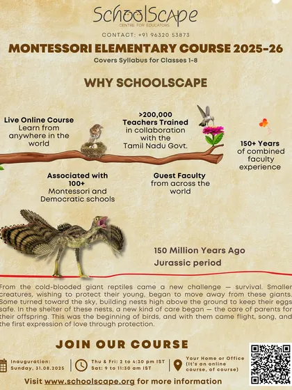 Discover why you should choose SchoolScape for your Montessori training, highlighting our extensive experience, global faculty, and our live online course format.