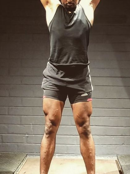 This is functional hypertrophy. The muscle on these legs wasn't built with isolation machines, but with heavy squats and Olympic lifts.