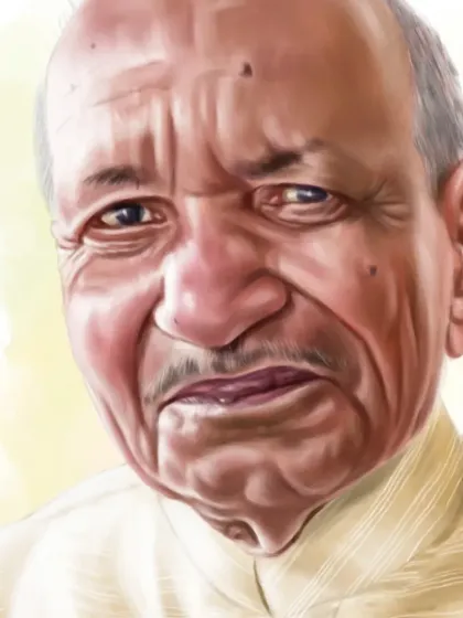 Another portrait of my father, capturing a different expression and mood.