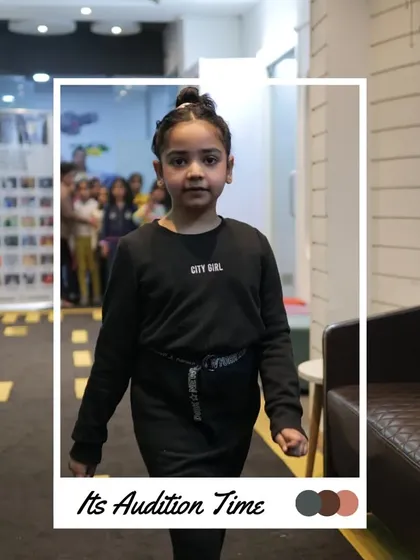 This participant shows off her cool, all-black outfit and confident walk during the audition.